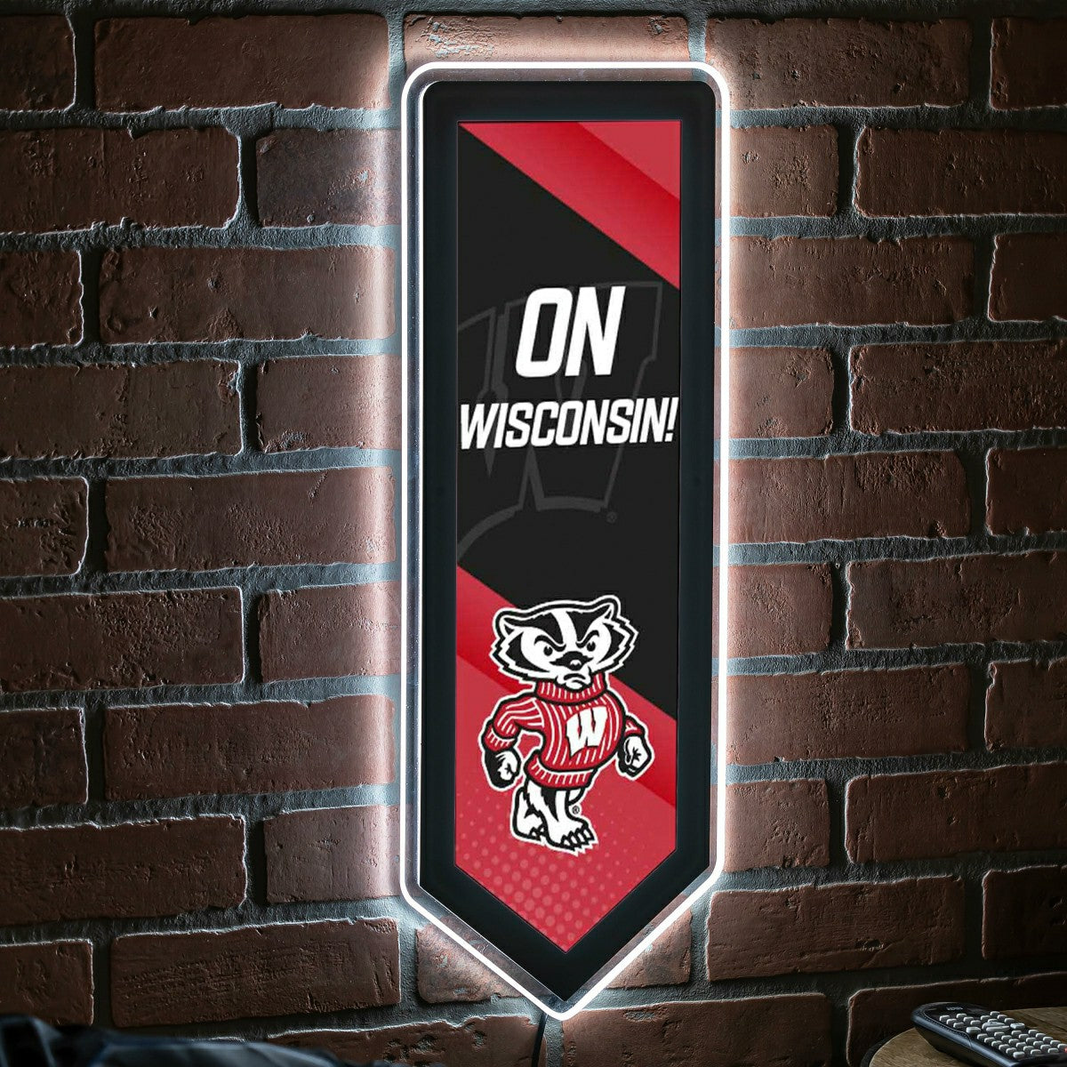 LED Wall Decor, Pennant, University of Wisconsin-Madison - Collegiate Home