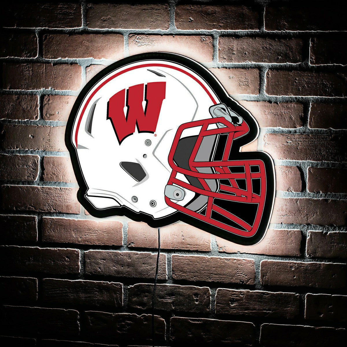 LED Wall Decor, Helmet, University of Wisconsin-Madison - Collegiate Home