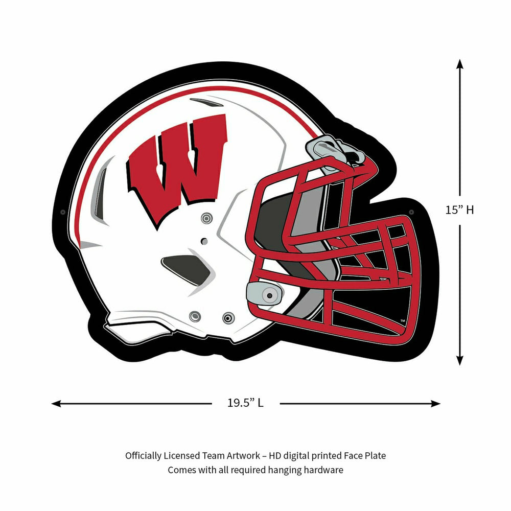 LED Wall Decor, Helmet, University of Wisconsin-Madison - Collegiate Home