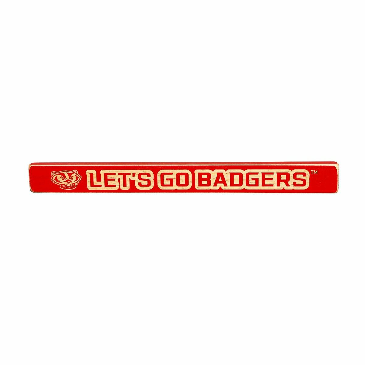 University of Wisconsin-Madison Engraved Wood Sign, 1.5" x 18" - Collegiate Home