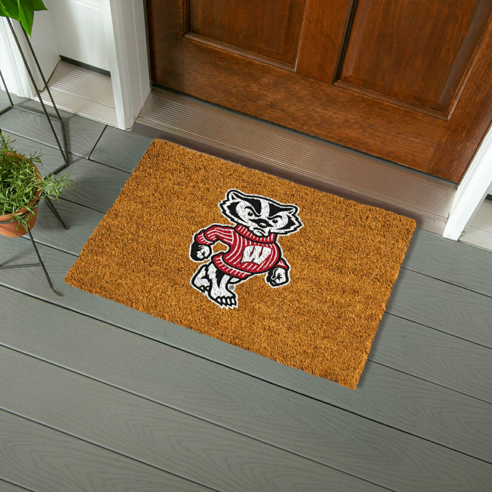 Coir Mat, 16"x28", University of Wisconsin-Madison - Collegiate