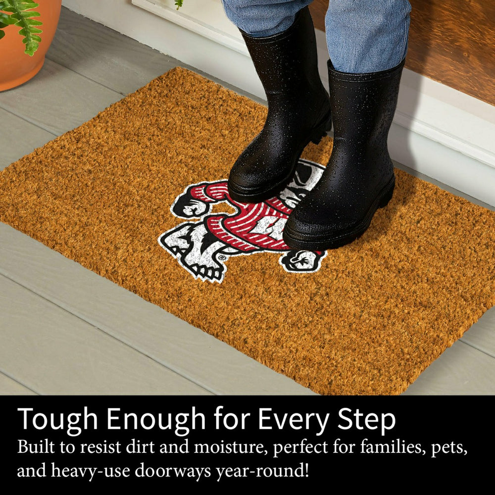 Coir Mat, 16"x28", University of Wisconsin-Madison - Collegiate