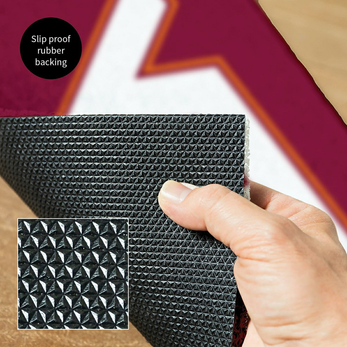 Full Color PVC Mat, 16" x 28", Virginia Tech - Collegiate