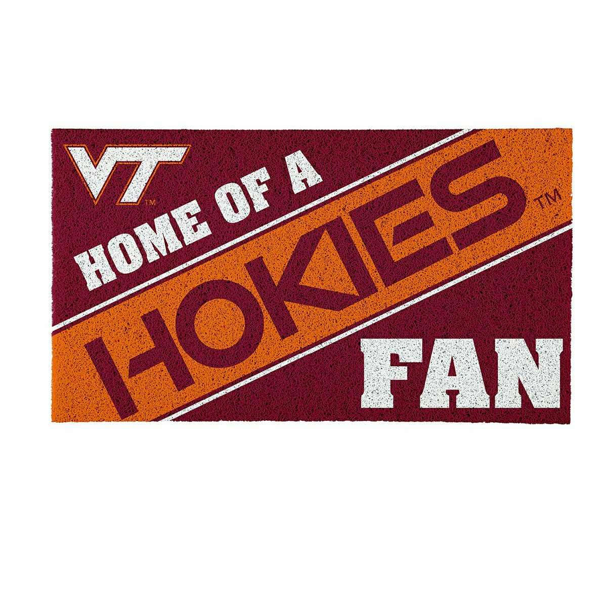 Virginia Tech, PVC Mat COLOR, Home of a Fan - Collegiate