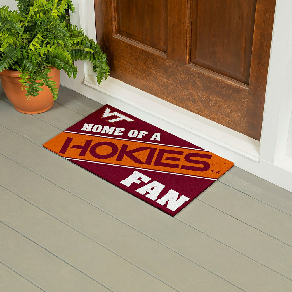 Virginia Tech, PVC Mat COLOR, Home of a Fan - Collegiate