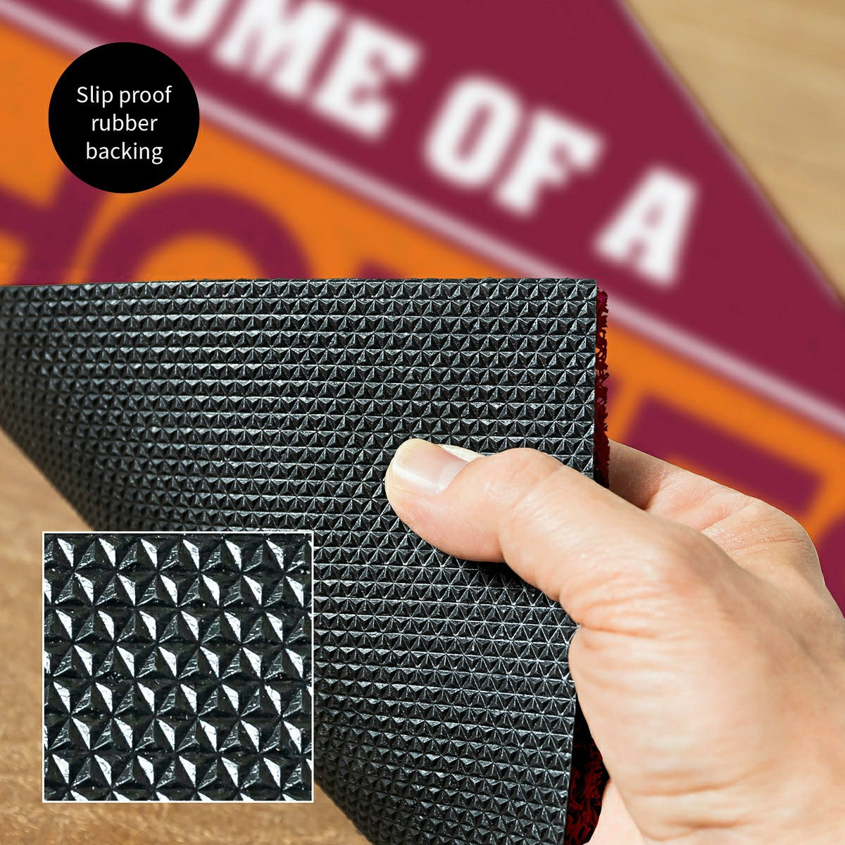 Virginia Tech, PVC Mat COLOR, Home of a Fan - Collegiate