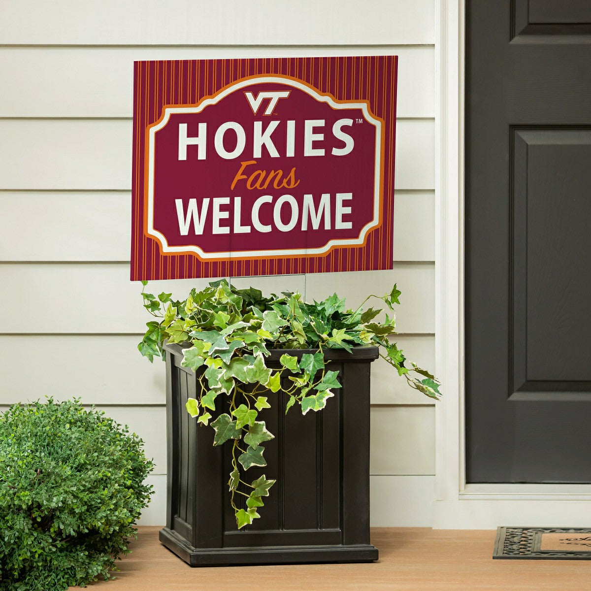 Virginia Tech Coroplast Yard Sign, "Fans Welcome" - Collegiate Home