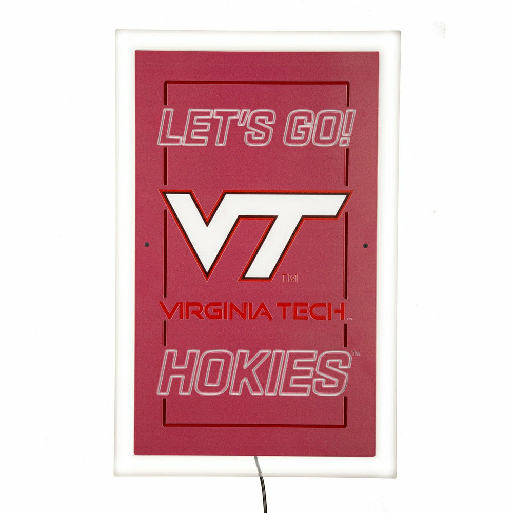 Virginia Tech College Rectangle Neolite LED Decor - Collegiate Home