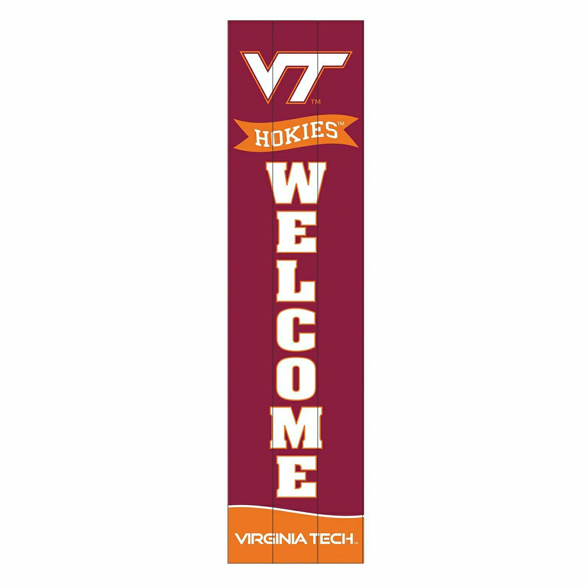 Virginia Tech Large Single Sided Leaner, 46" - Collegiate Home