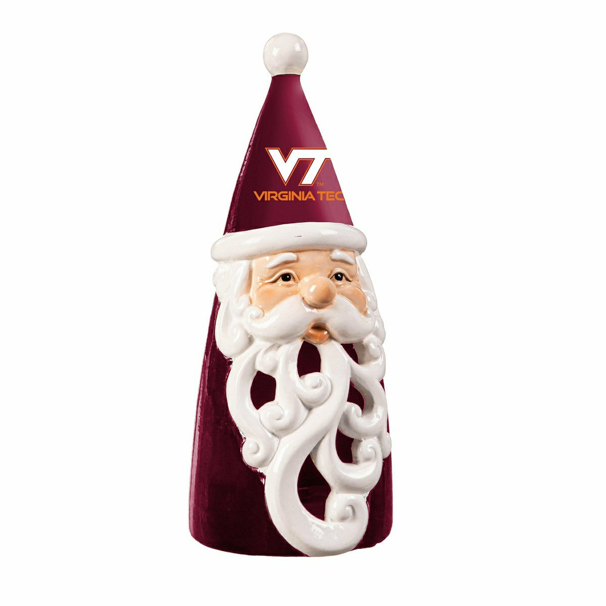 Virginia Tech Santa LED Statuary, 8" - Collegiate Home