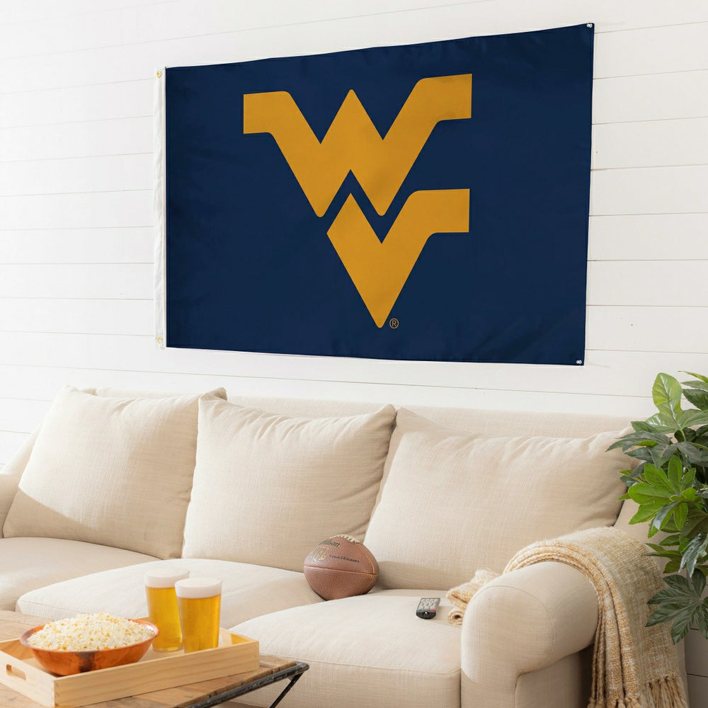 West Virginia University Single Sided Estate Flag with 2 Grommets, 3'x - Collegiate Home