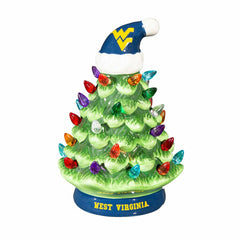 8" LED Ceramic Christmas Tree, West Virginia University - Collegiate Home