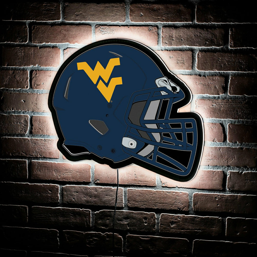 LED Wall Decor, Helmet, West Virginia University - Collegiate Home