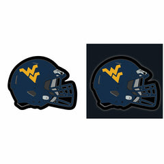 LED Wall Decor, Helmet, West Virginia University - Collegiate Home