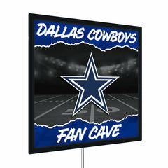 Dallas Cowboys 23"H x 23"L LED Wall Decor, Edgelite, Square - Home NFL