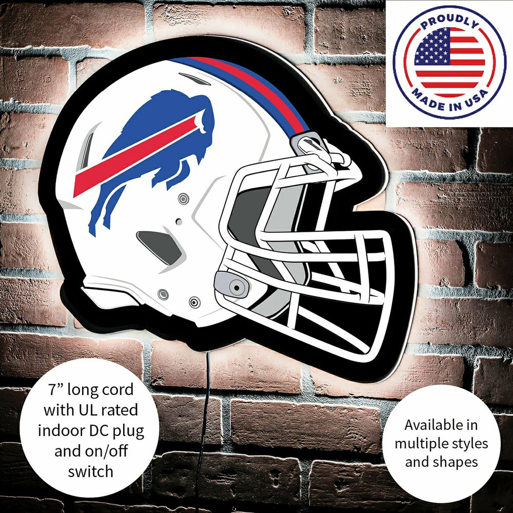 LED Wall Decor, Helmet, Buffalo Bills - NFL Home