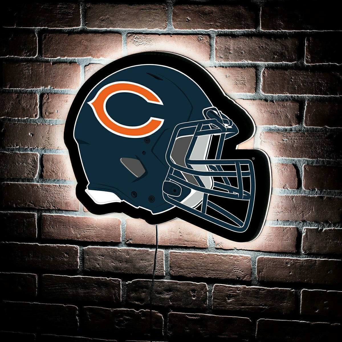 LED Wall Decor, Helmet, Chicago Bears - NFL Home