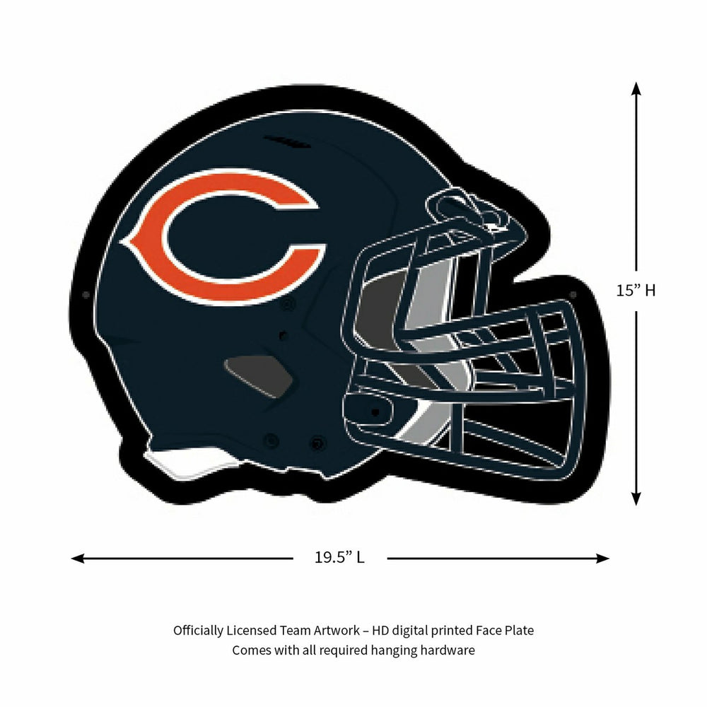 LED Wall Decor, Helmet, Chicago Bears - NFL Home