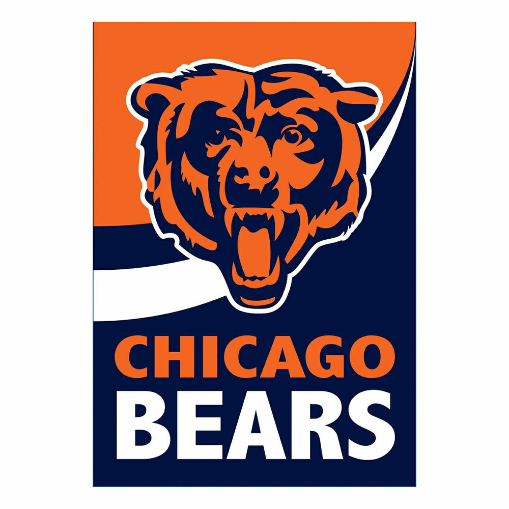 Chicago Bears Burlap Flag GDN Size - NFL Home