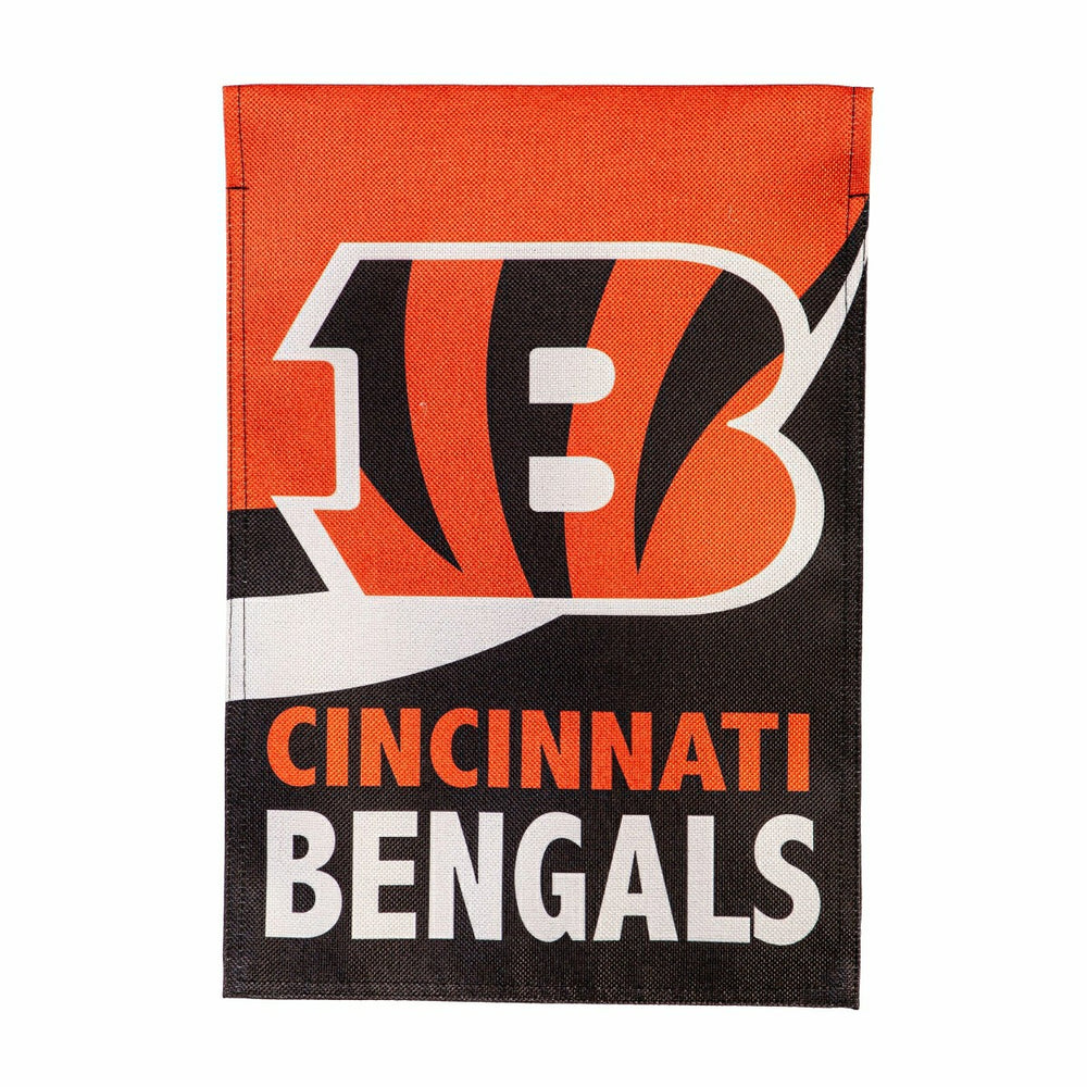 Cincinnati Bengals Burlap Flag GDN Size - NFL Home
