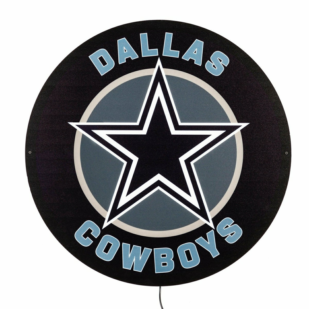 LED Wall Decor, Round, Dallas Cowboys - NFL Home