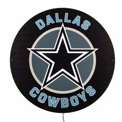 LED Wall Decor, Round, Dallas Cowboys - NFL Home