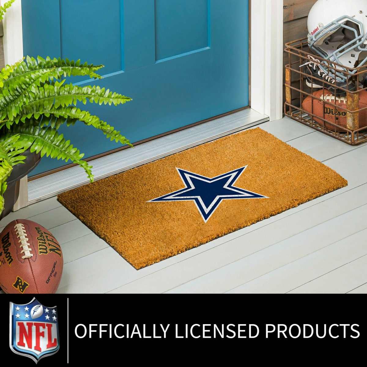 Coir Mat, 16"x28", Dallas Cowboys - NFL