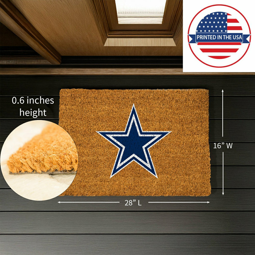 Coir Mat, 16"x28", Dallas Cowboys - NFL