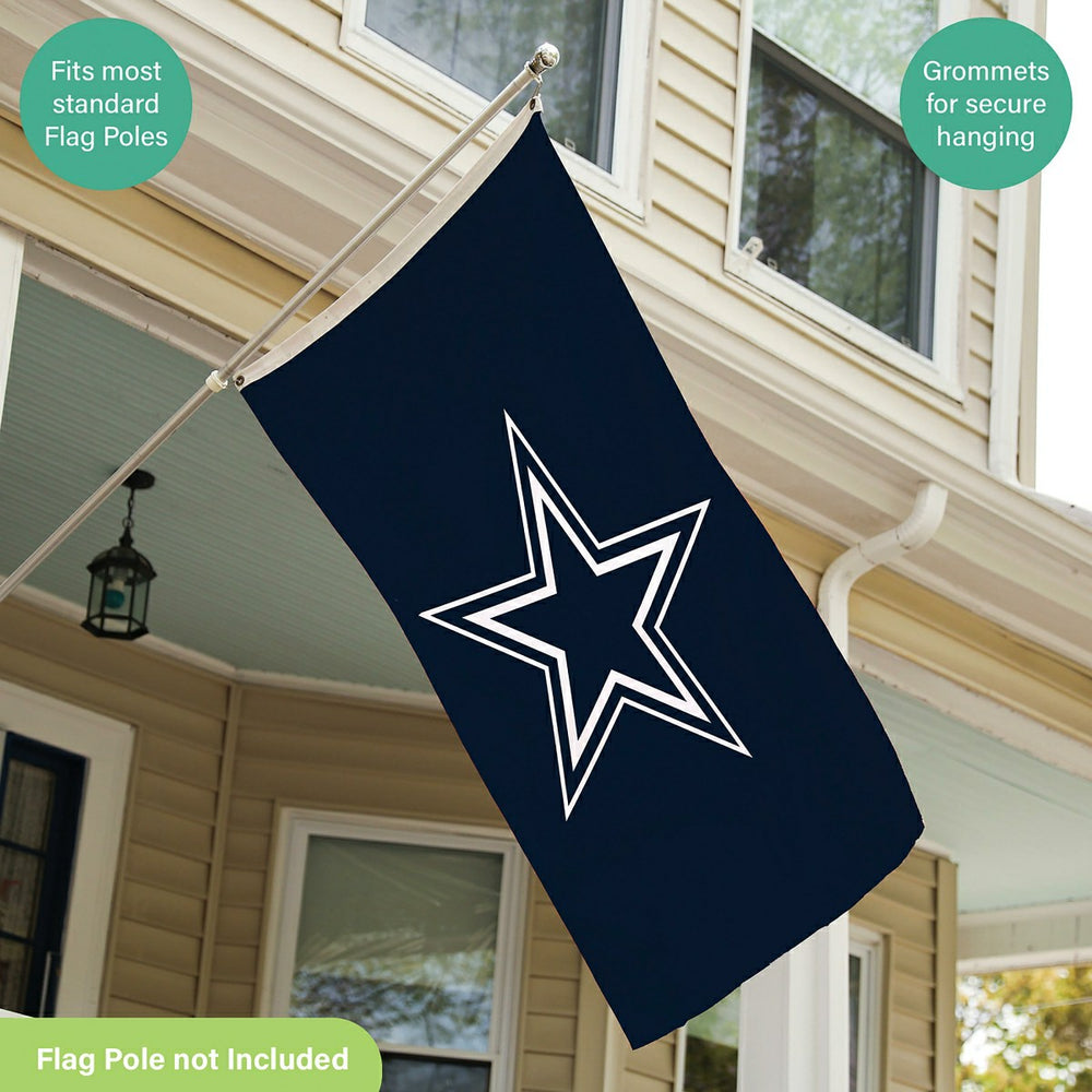 Dallas Cowboys Single Sided Estate Flag with 2 Grommets, 3'x5' - NFL Home