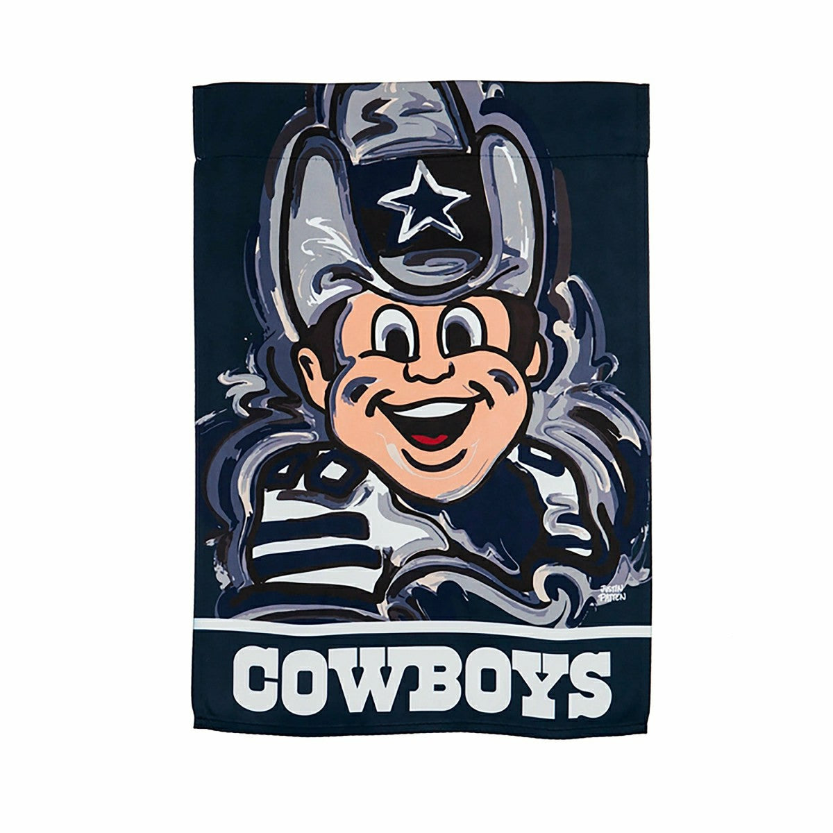 Dallas Cowboys Justin Patten Suede Garden Flag - NFL Home