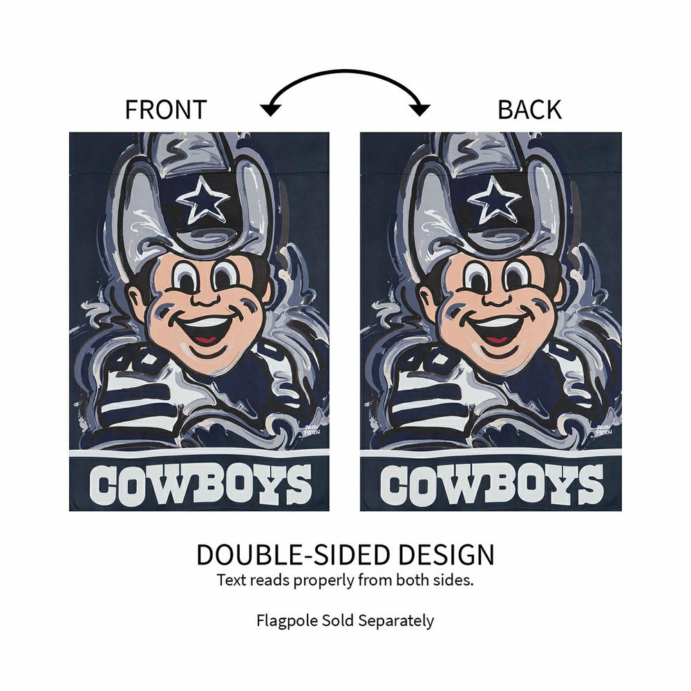 Dallas Cowboys Justin Patten Suede Garden Flag - NFL Home