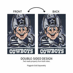 Dallas Cowboys Justin Patten Suede Garden Flag - NFL Home
