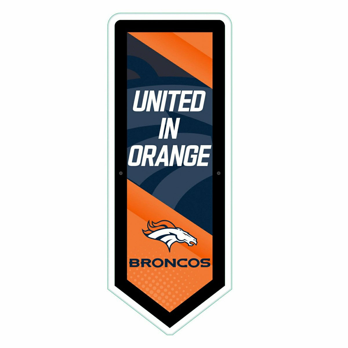 LED Wall Decor, Pennant, Denver Broncos - NFL Home
