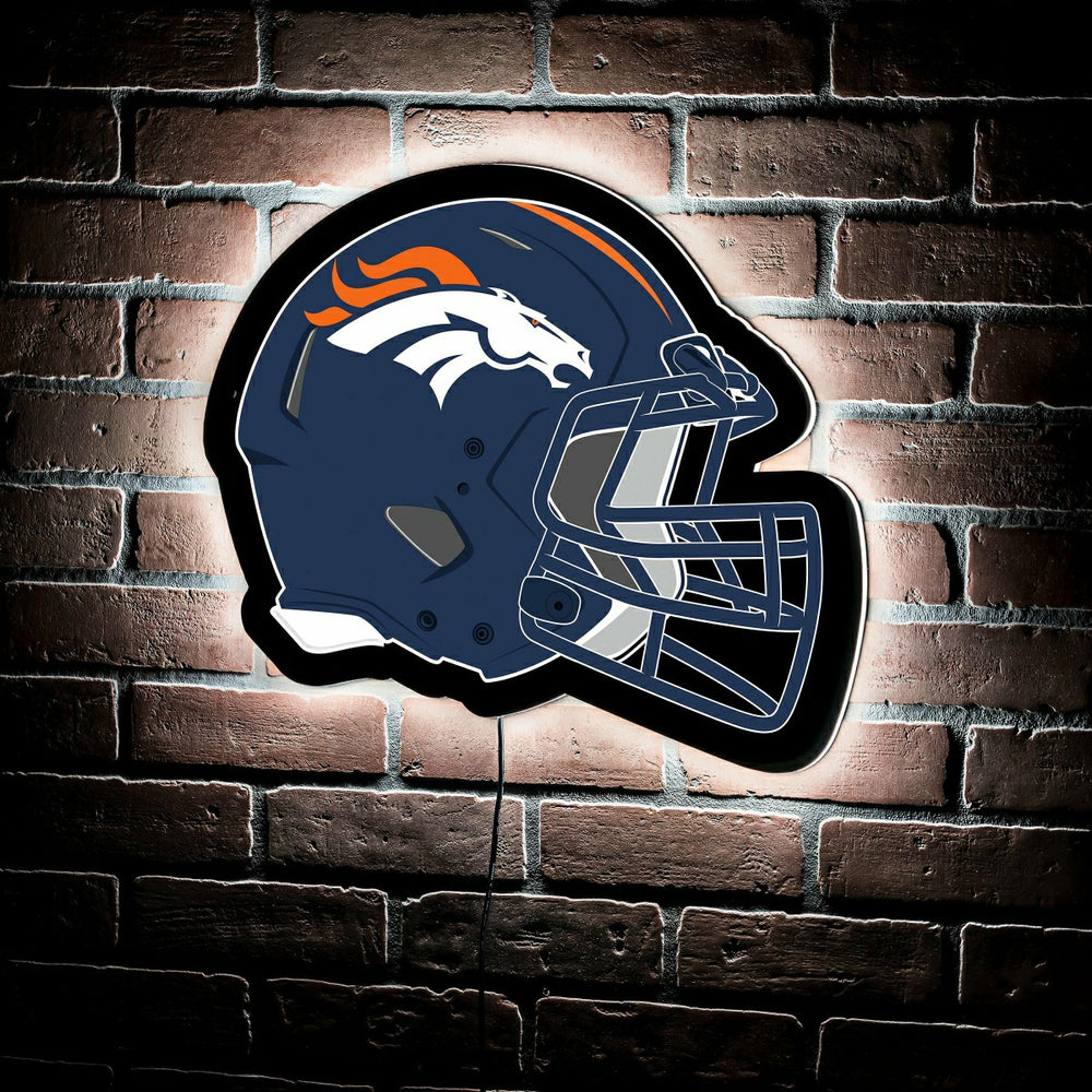 LED Wall Decor, Helmet, Denver Broncos - NFL Home