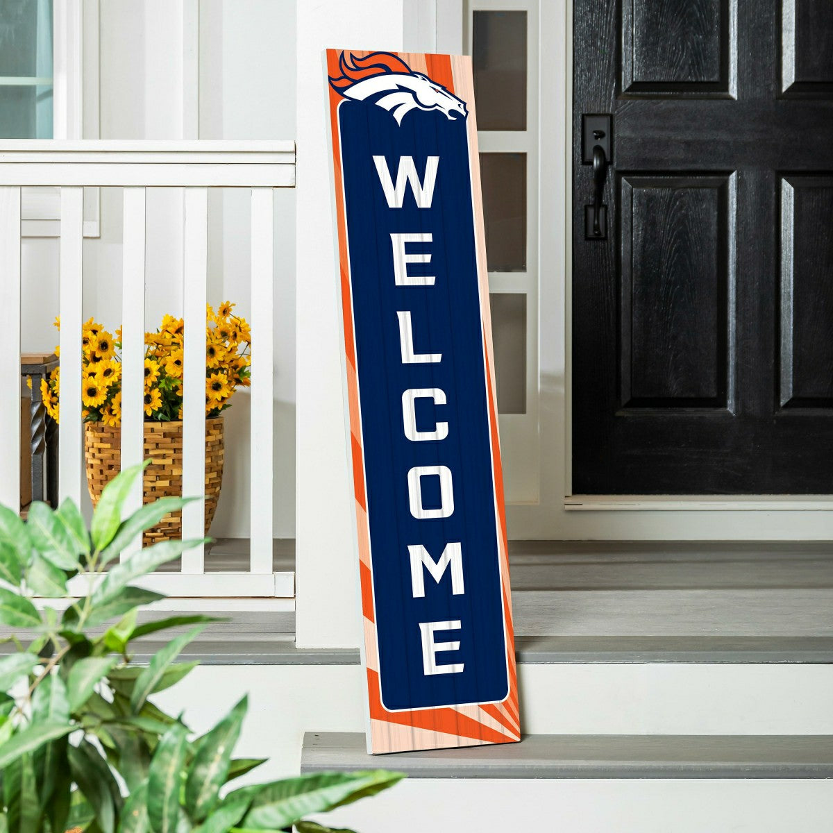 Denver Broncos Summer Seasonal Single Sided Large Leaner, 46" - NFL Home