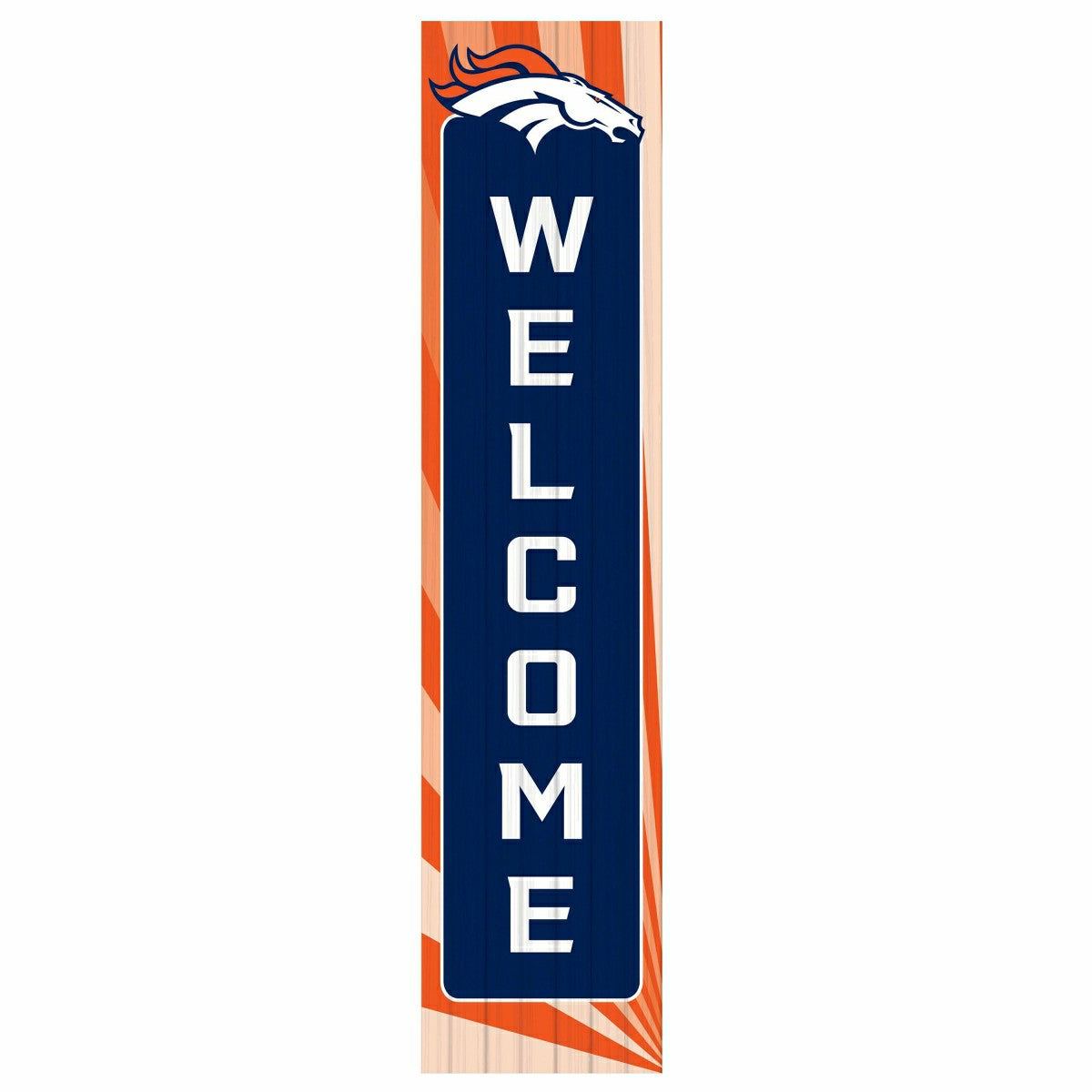 Denver Broncos Summer Seasonal Single Sided Large Leaner, 46" - NFL Home