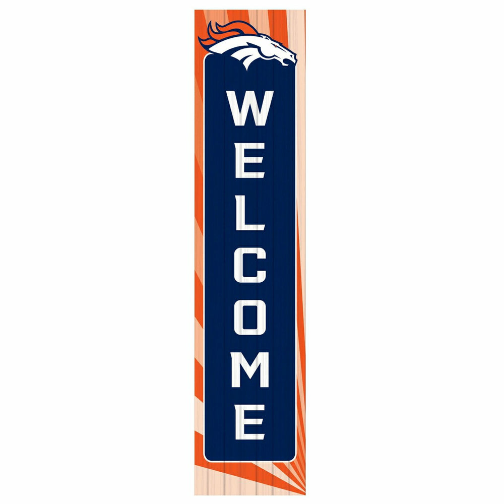 Denver Broncos Summer Seasonal Single Sided Large Leaner, 46" - NFL Home