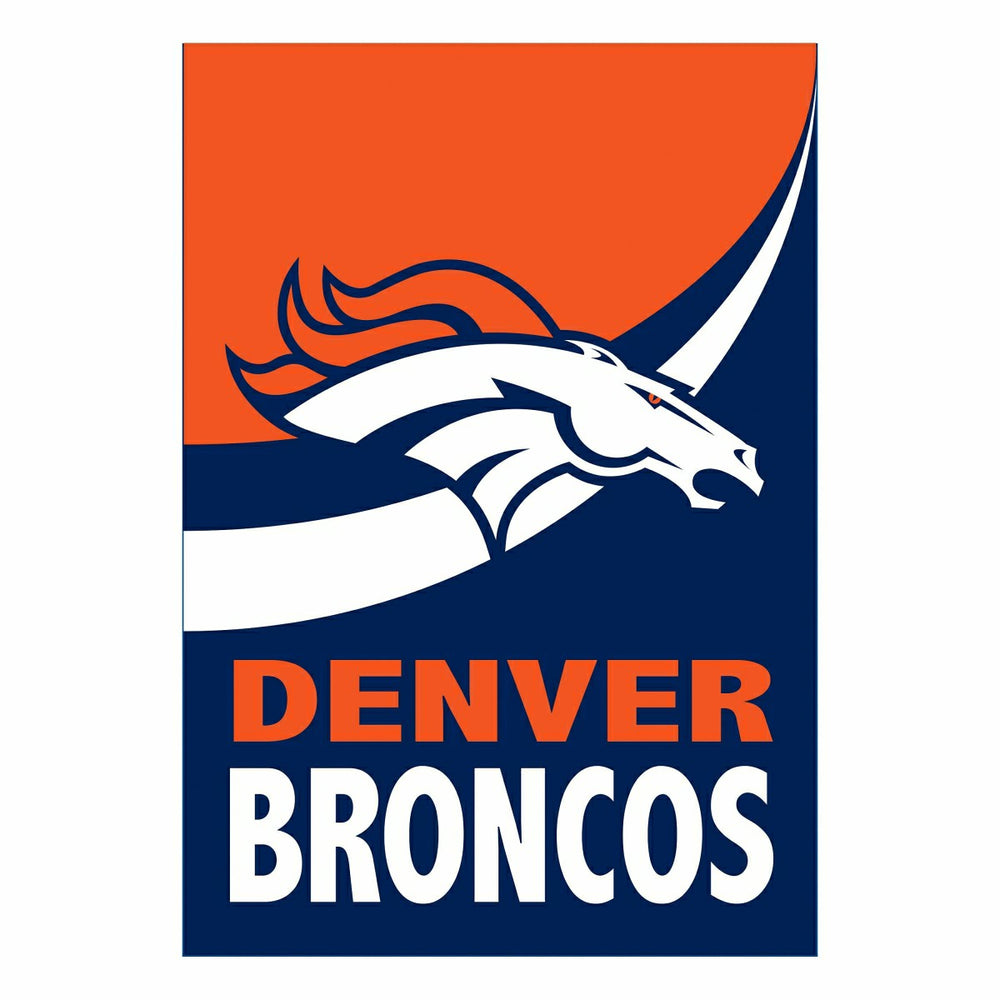 Denver Broncos Burlap Flag GDN Size - NFL Home