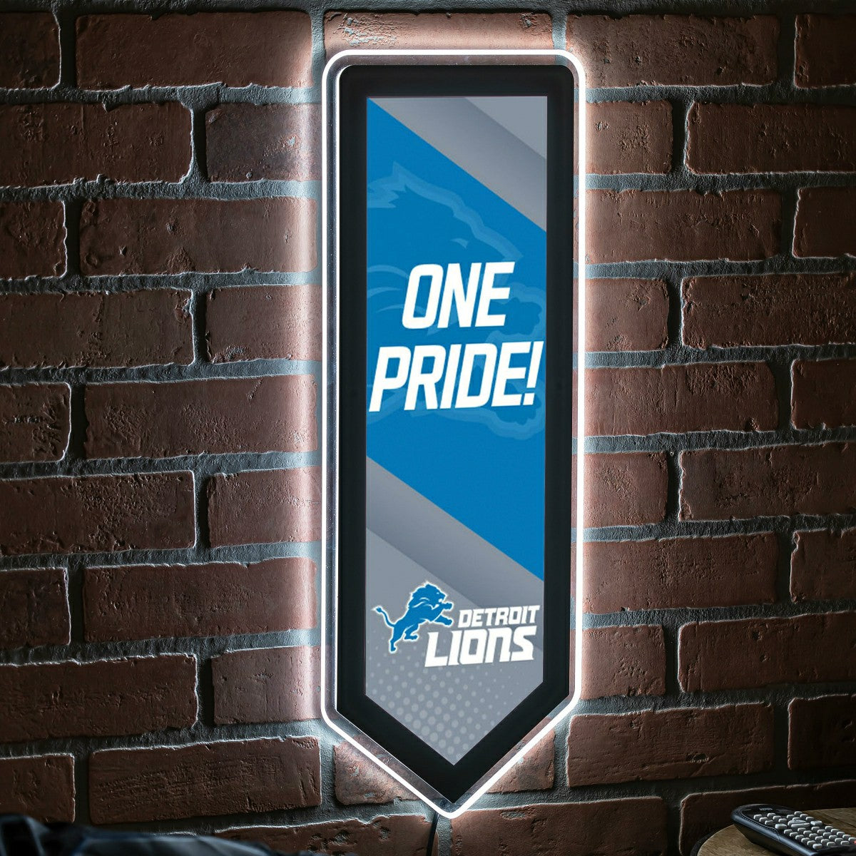 LED Wall Decor, Pennant, Detroit Lions - NFL Home