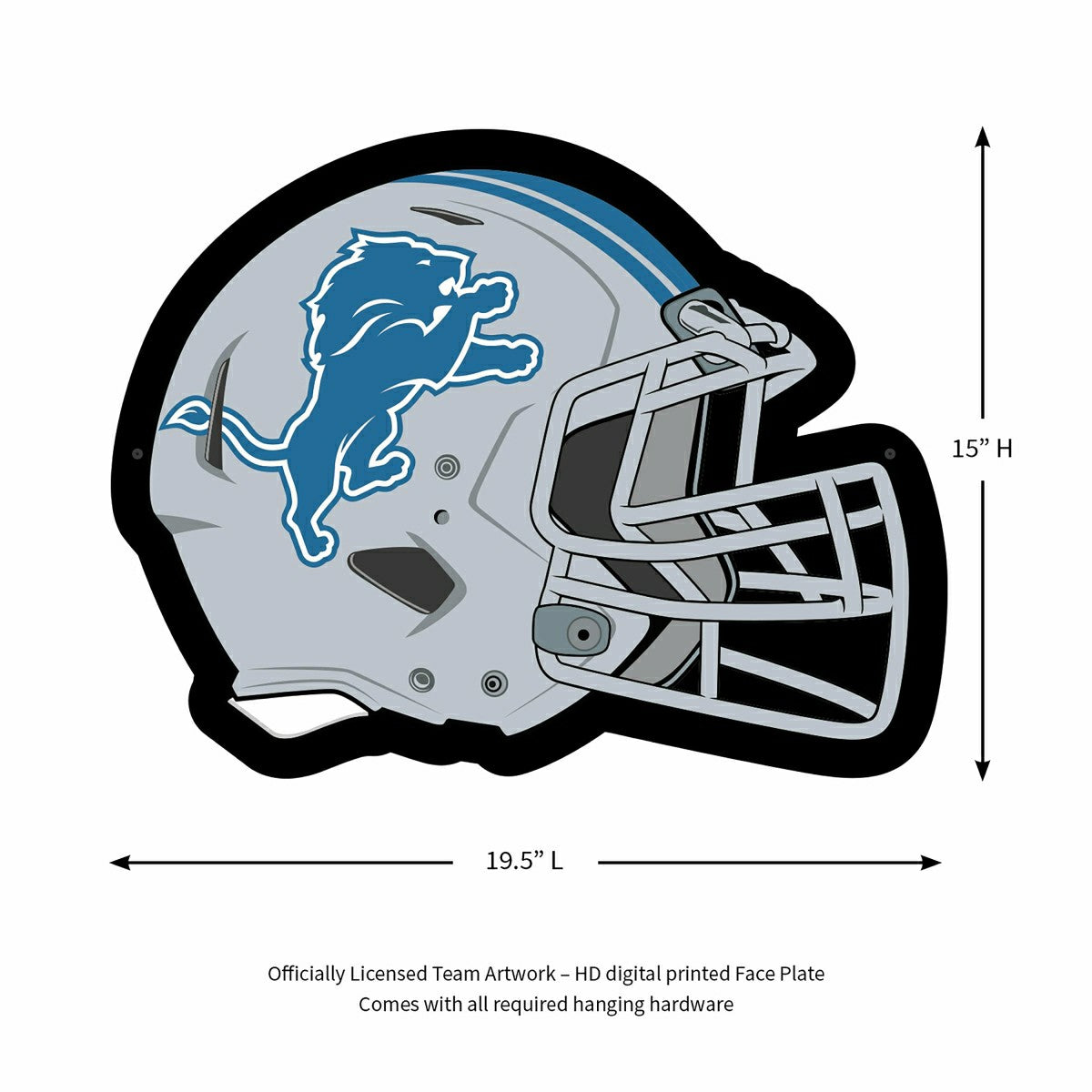 LED Wall Decor, Helmet, Detroit Lions - NFL Home