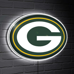 Green Bay Packers LED Wall Decor, Glazelite, Logo - NFL Home