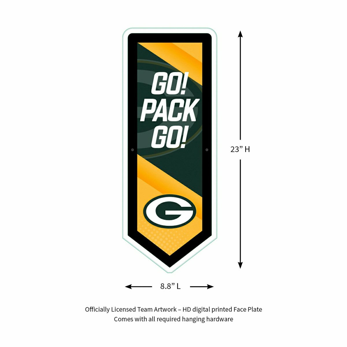 LED Wall Decor, Pennant, Green Bay Packers - NFL Home