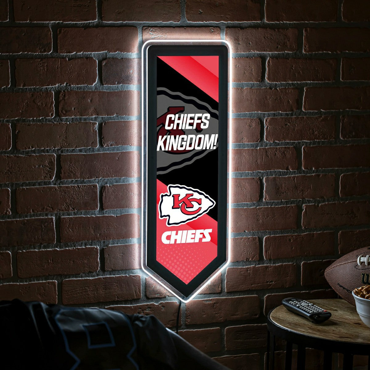 LED Wall Decor, Pennant, Kansas City Chiefs - NFL Home