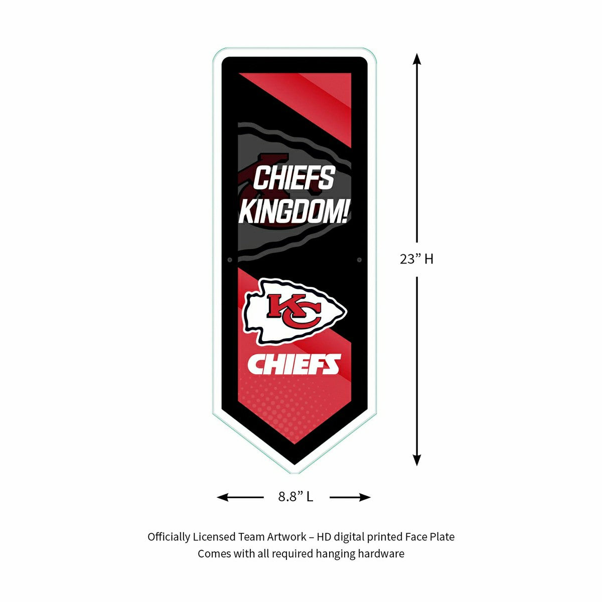 LED Wall Decor, Pennant, Kansas City Chiefs - NFL Home