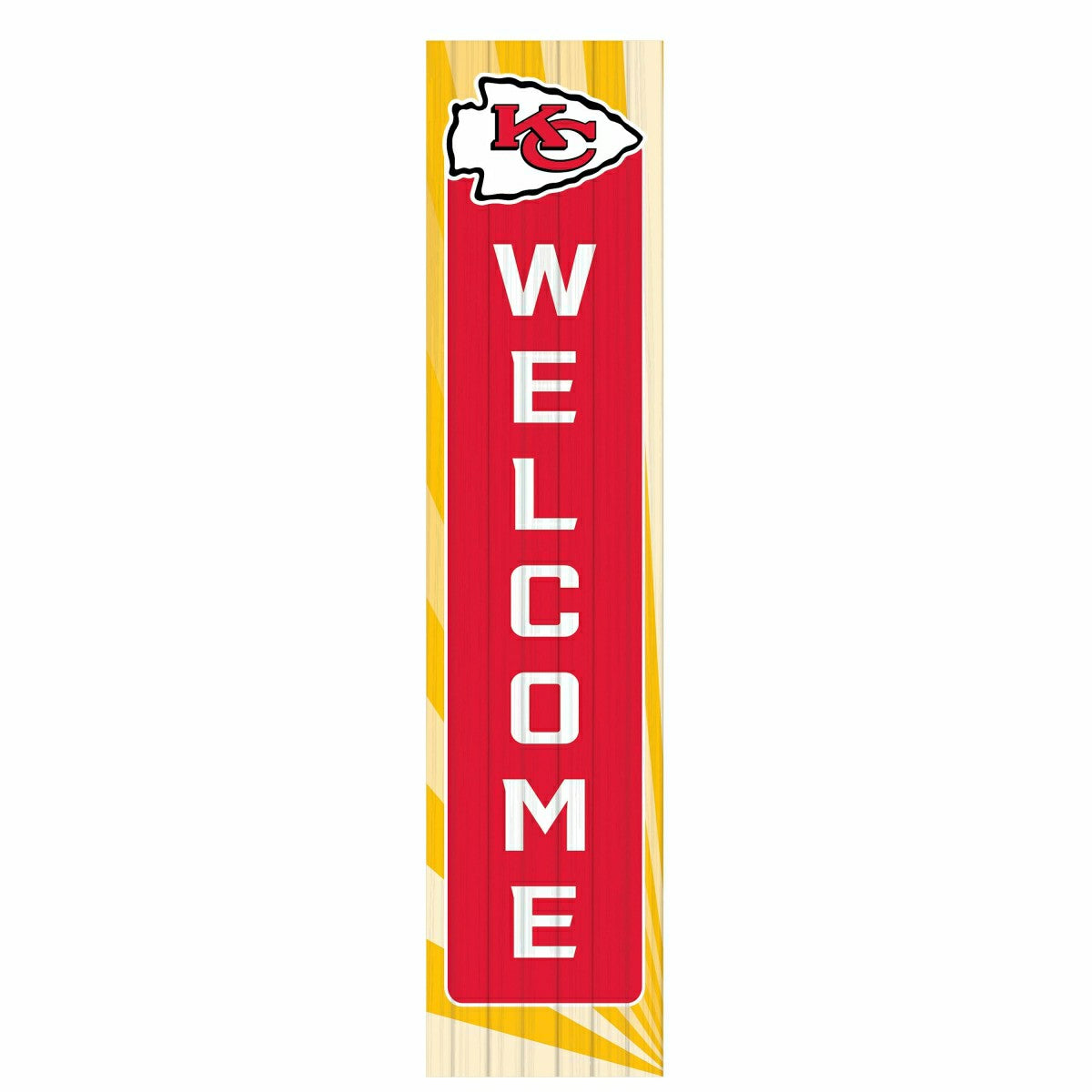 Kansas City Chiefs Summer Seasonal Single Sided Large Leaner, 46" - NFL Home