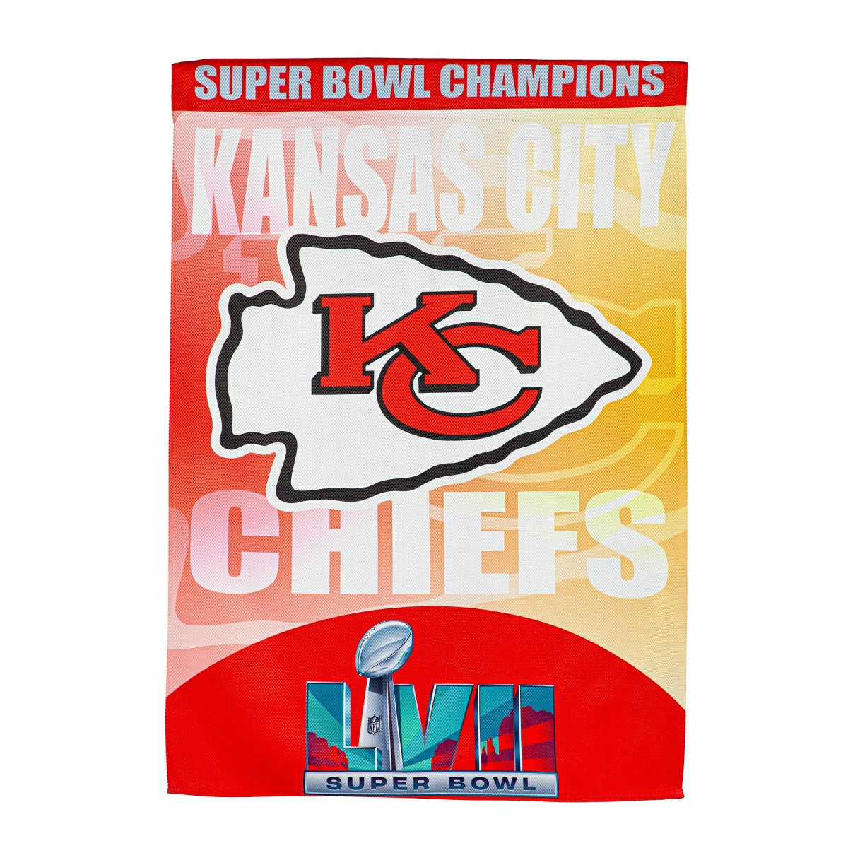 Embossed Suede Flag, SB57, Champions, House Size, Kansas City Chiefs - NFL Home