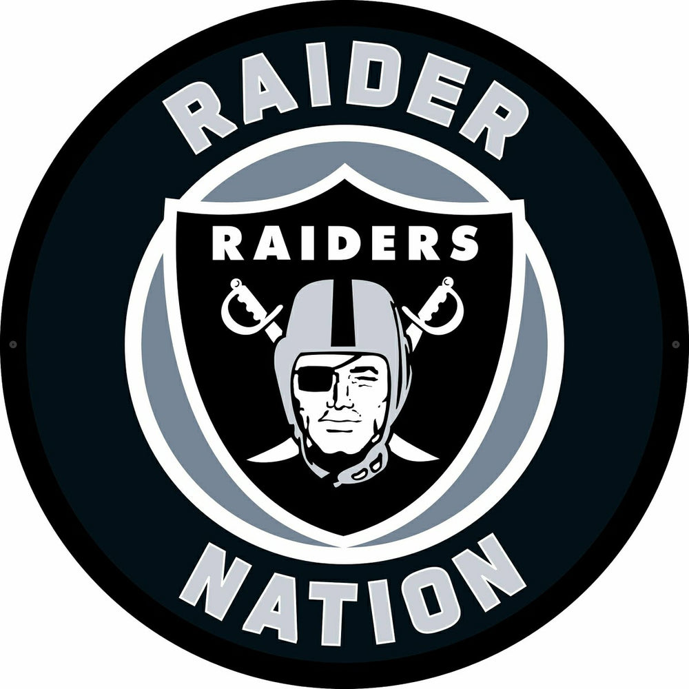 LED Wall Decor, Round, Las Vegas Raiders - NFL Home