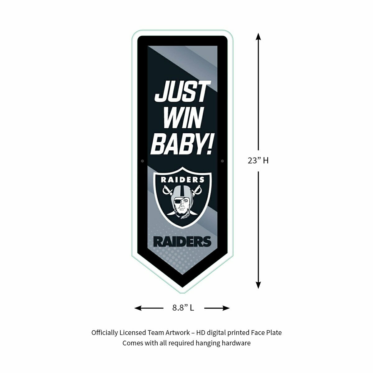 LED Wall Decor, Pennant, Las Vegas Raiders - NFL Home
