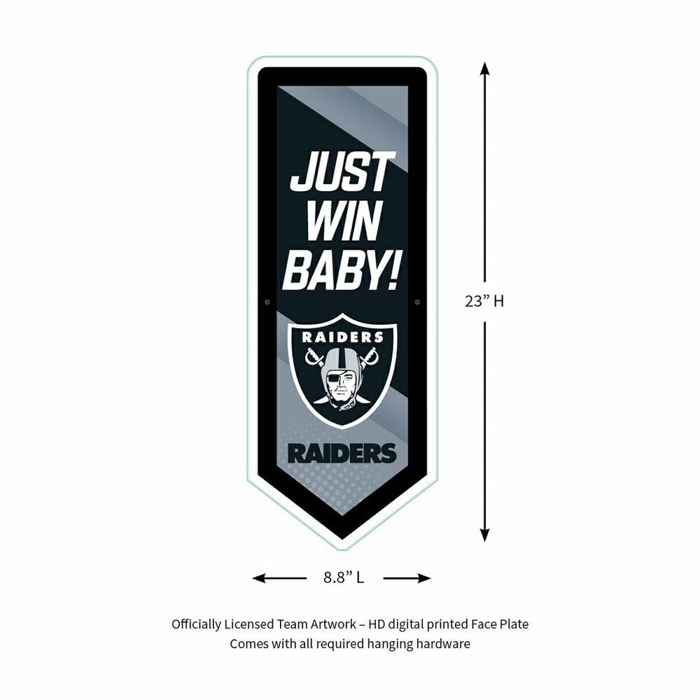 LED Wall Decor, Pennant, Las Vegas Raiders - NFL Home