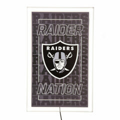 Las Vegas Raiders NFL Football Rectangle Neolite LED Decor - NFL Home